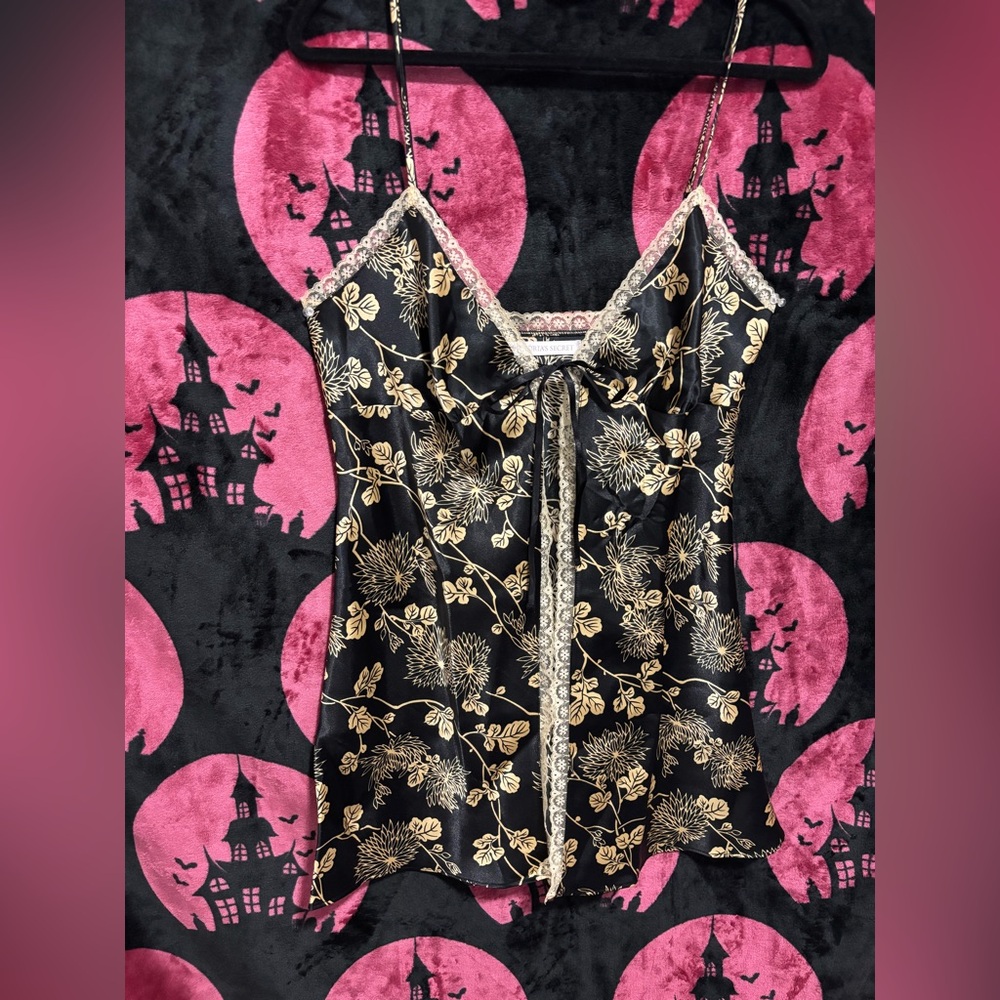 Floral Lace Trim Cami Top Victoria’s secret